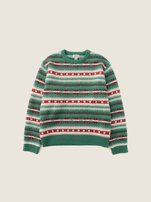 Grandpa Jacquard Knit (Mint)