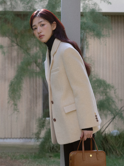 [단독]Aude Classic Jacket Butter