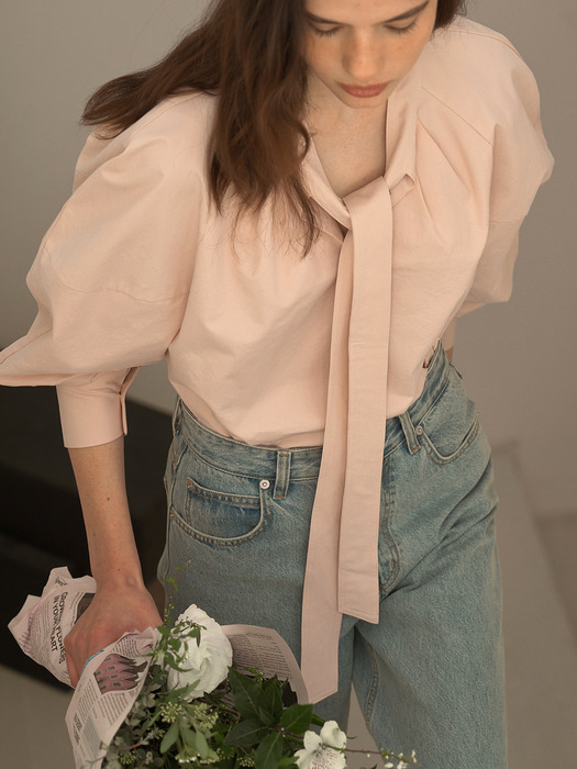 로랑 타이 블라우스 4colors
