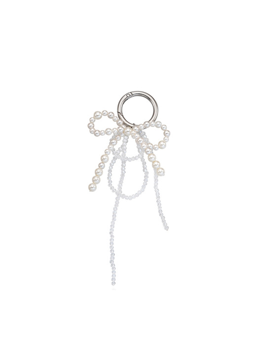 Glitter Ribbon Pearl Keyring_VH249OKE001M