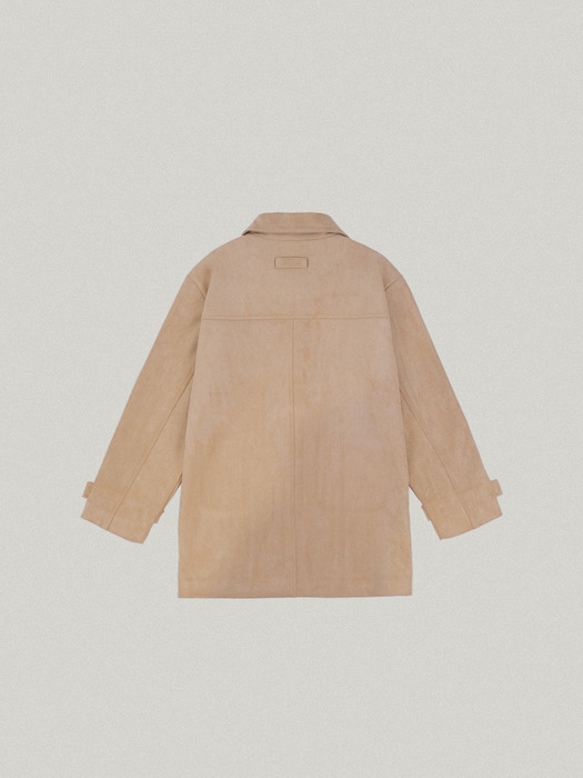 MELLOW SUEDE HALF JACKET [BEIGE]