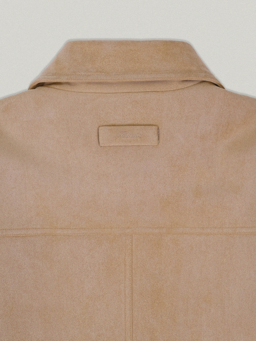 MELLOW SUEDE HALF JACKET [BEIGE]