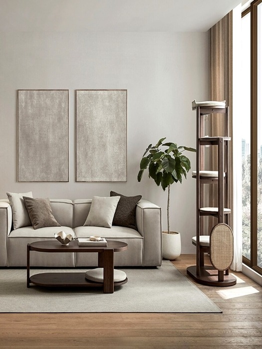 몽스 티테이블_브라운