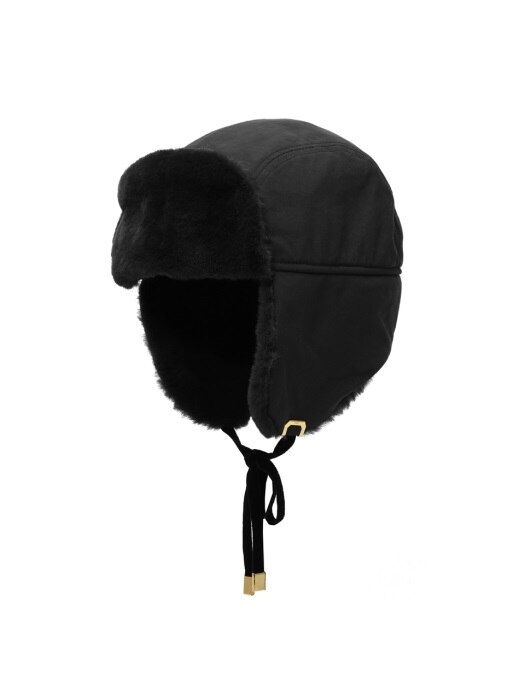 FLIGHT RABBIT HAT / FUR / BLACK