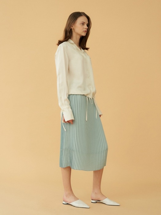 pleats skirt (mint)