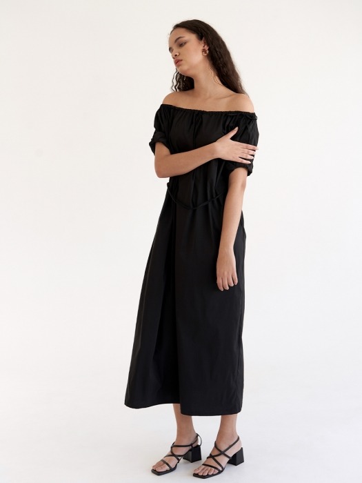 String two way Dress-Black