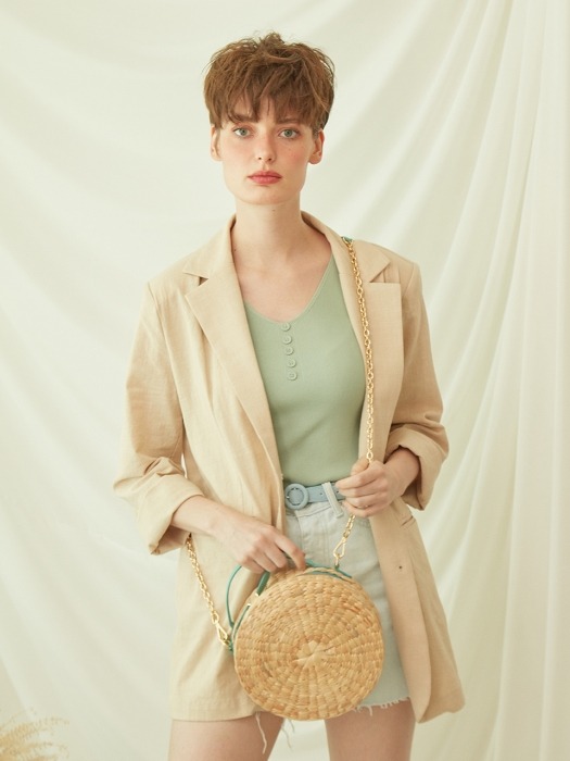 LE BISCUIT STRAW BAG_MINT