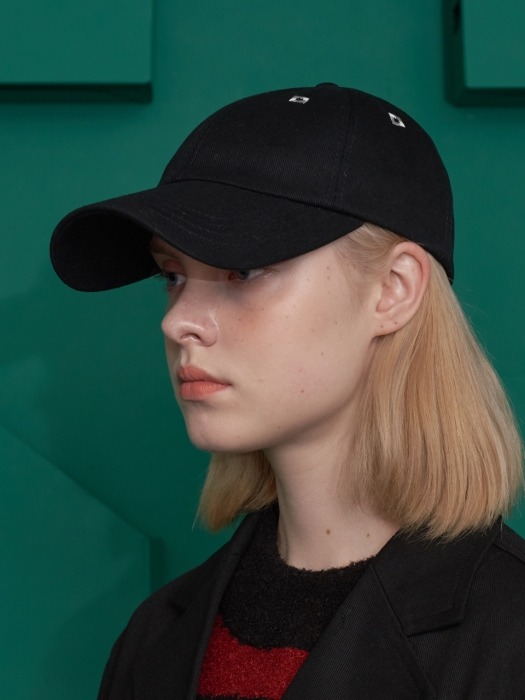 SQUARE AIR HOLE BALLCAP / BLACK