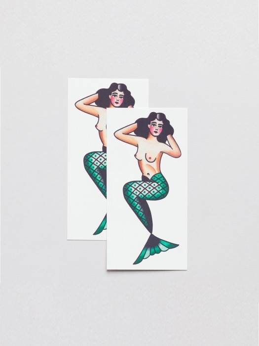 Mermaid Pairs 타투 스티커