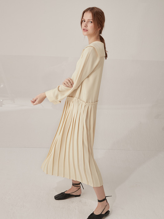 Elly pleated dress - Butter