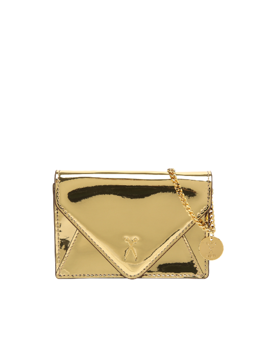 Easypass Amante Card Wallet with Chain Mirror Gold