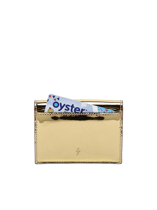 Easypass Amante Card Wallet with Chain Mirror Gold