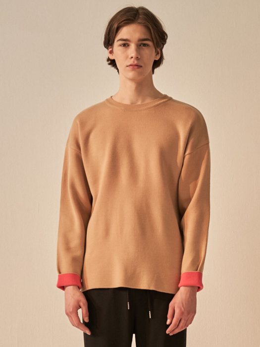 베이직배색스웨터 BASIC  COLORAITION SWEATER