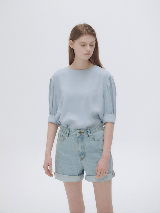 20N summer shirring blouse [BL]
