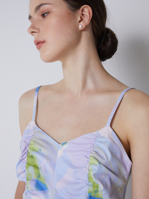 shirred sleeveless dress_pattern