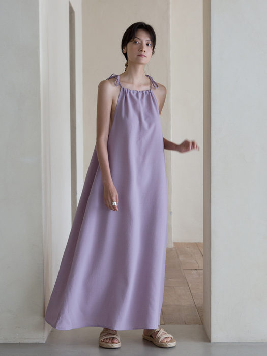 HALTER NECK DRESS - LAVENDER