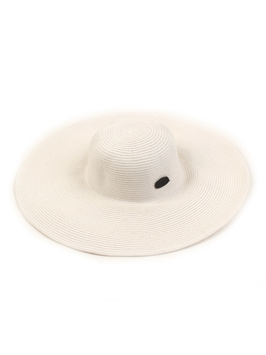 Long White Wire Cloche Hat BK 여름모자