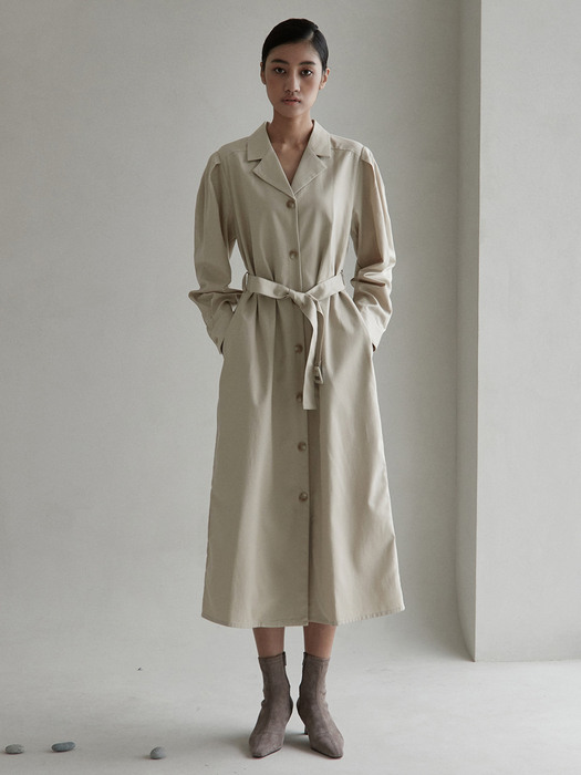 V. single trench onepiece (beige)