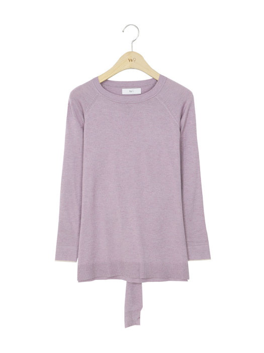 [Cashmere Blended] 포인트리본 풀오버 (4colors) TMKAA49W03