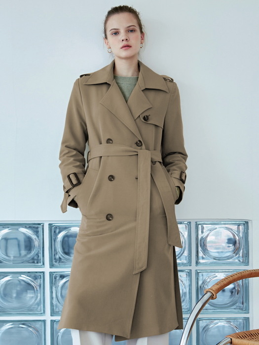 SOFT DOUBLE TRENCH COAT_BLACK