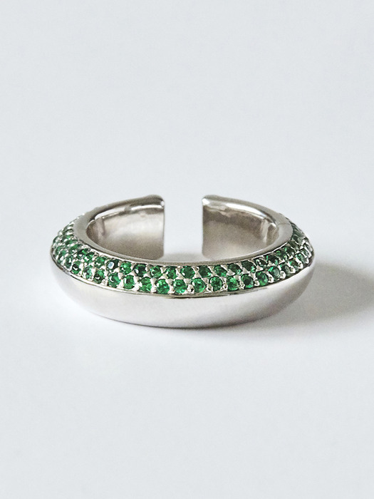 Spin Ring Silver (Green)