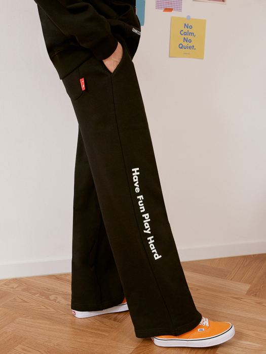 (PT-20504) ROLAROLA X HARIBO HAVE FUN PLAY HARD PANTS BLACK