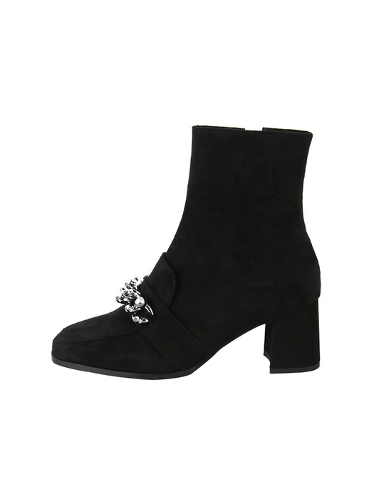 [리퍼브][225~250]Dalia Jewel Ankle Boots/B6005/SBK