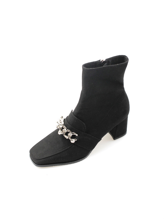 [리퍼브][225~250]Dalia Jewel Ankle Boots/B6005/SBK