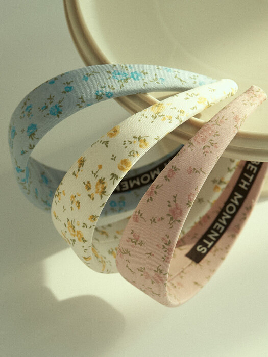 Pink Flower Print Headband