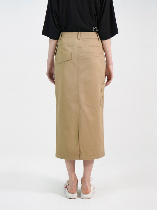Cotton Slim Long Skirt (For WOMEN) _QWKAX21320BEX
