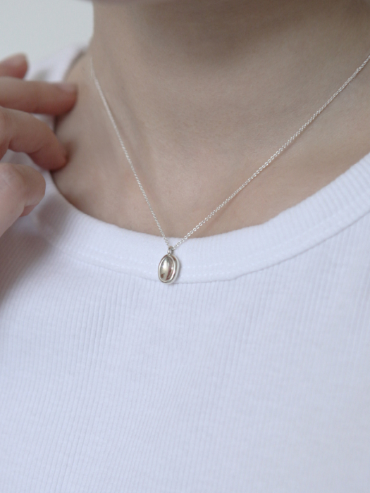 [Silver925] TN002 Simple soft drop pendant necklace