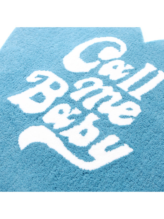 Heart Logo Rug Mat _ Sky Blue