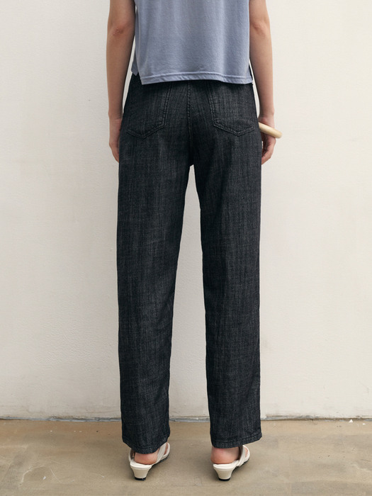 SELVAGE DARK DENIM PANTS_BLACK