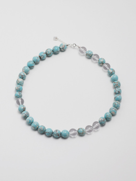 aqua quartz necklace