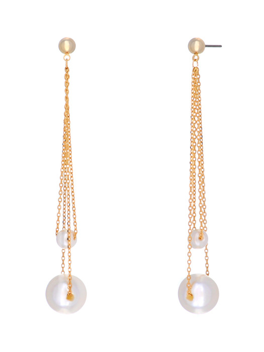 Shiny Pearl Drop Earrings