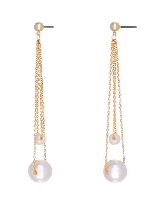 Shiny Pearl Drop Earrings