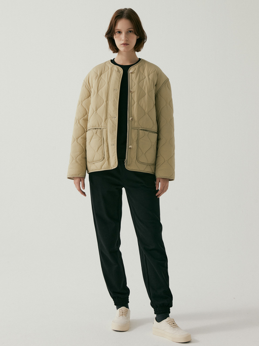 [제이에스엔와이]Goose Down Reversible Jumper KHAKI GREEN (JYJU1D900K1) [W CONCEPT]