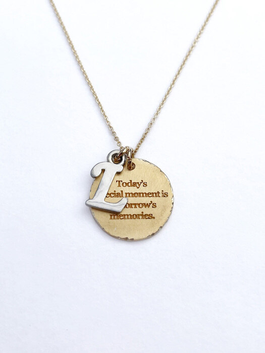 memory necklace gold