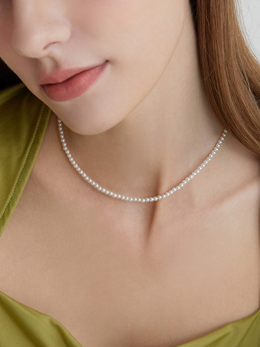 BASIC PEARL NECKLACE AN421001