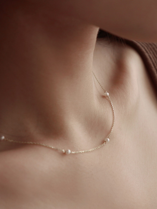 [단독]14K gold pearl necklace