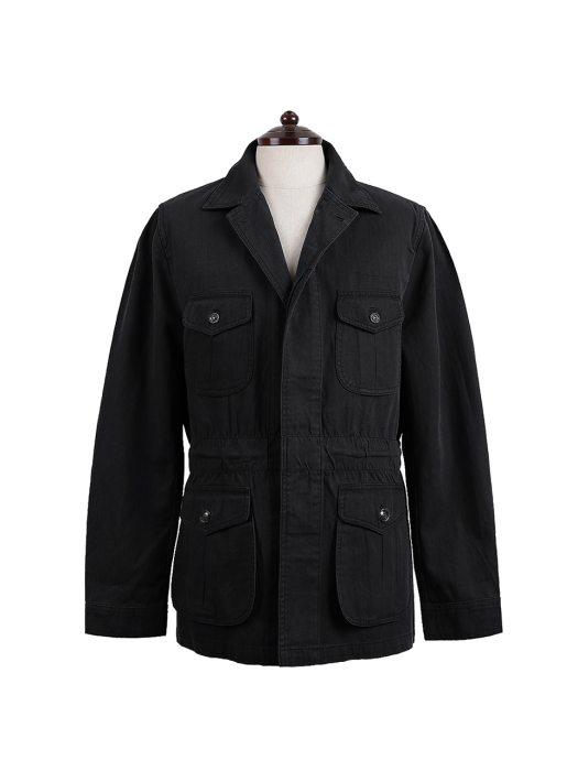 20s HBT Cotton Fatigue Jacket (Black)