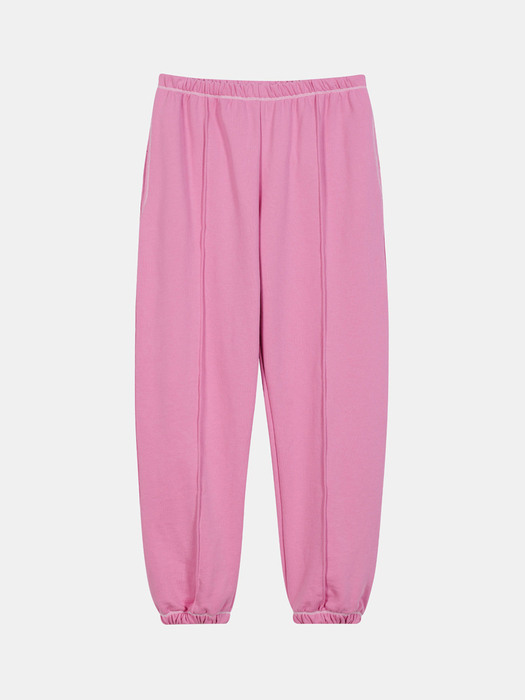 stitch point jogger pants (pink)