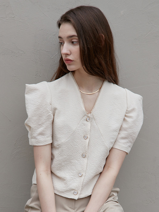 j961 mini lace blouse (ivory)