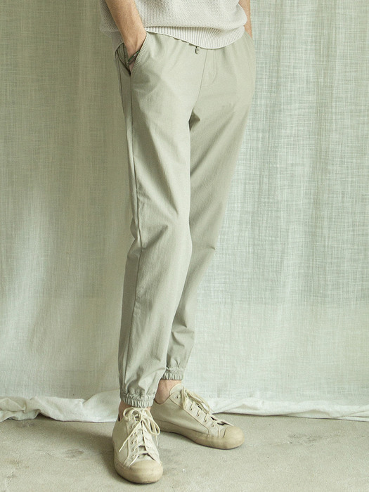 CP-799 Stretch jogger pants_Light khaki