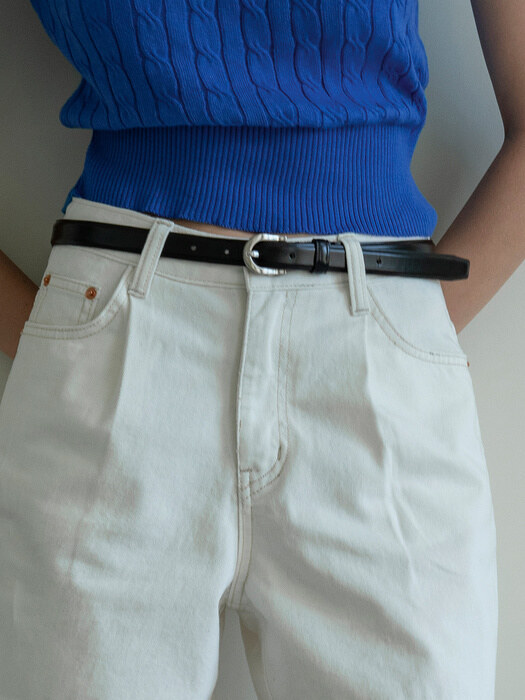 SIAC3013 leather belt_Black