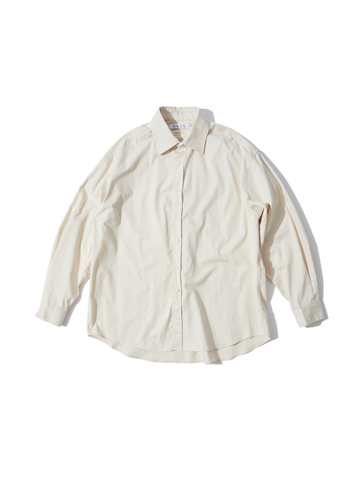 [x EASE]Twill Cotton Shirts(Big Fit)(2 colors)