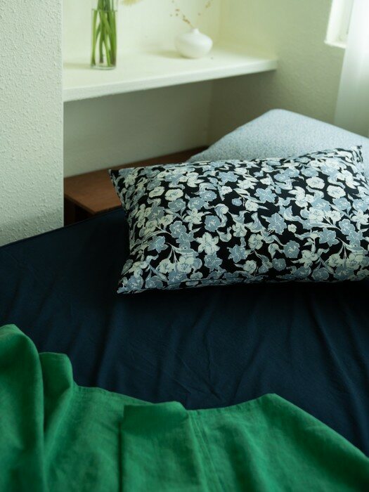 paper magnolia pillow cover 플라워 패턴 순면 베개커버