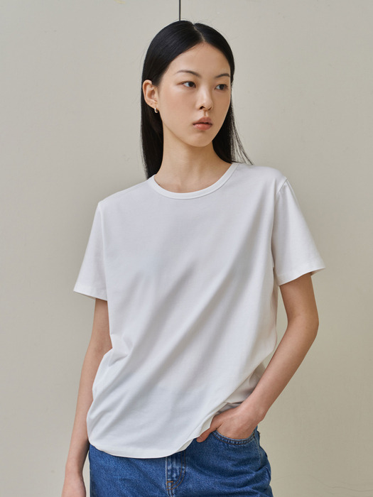 Silket T-shirt 베이직 반팔 실켓티셔츠 / 4colors