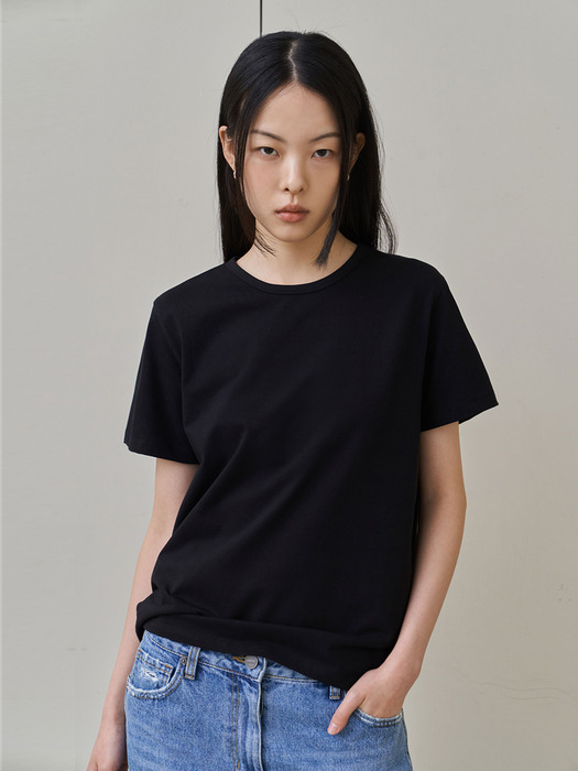 Silket T-shirt 베이직 반팔 실켓티셔츠 / 4colors