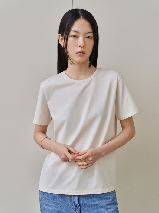 Silket T-shirt 베이직 반팔 실켓티셔츠 / 4colors